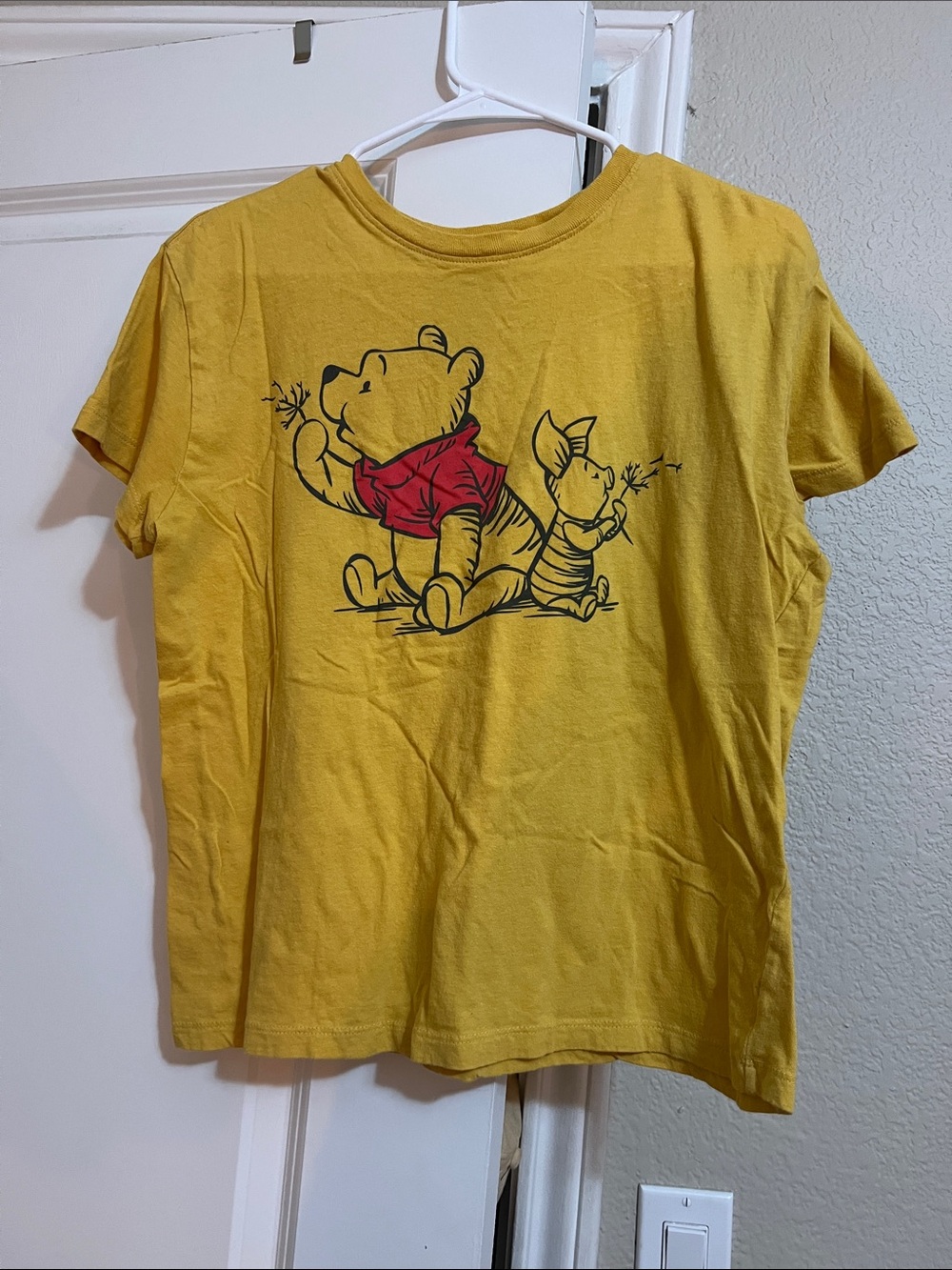 Disney Yellow Winnie the Pooh & Piglet Graphic Tee